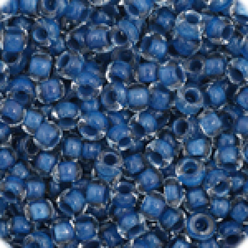 SEED BEAD NO. 11 CZECH BLUE COLORLINED